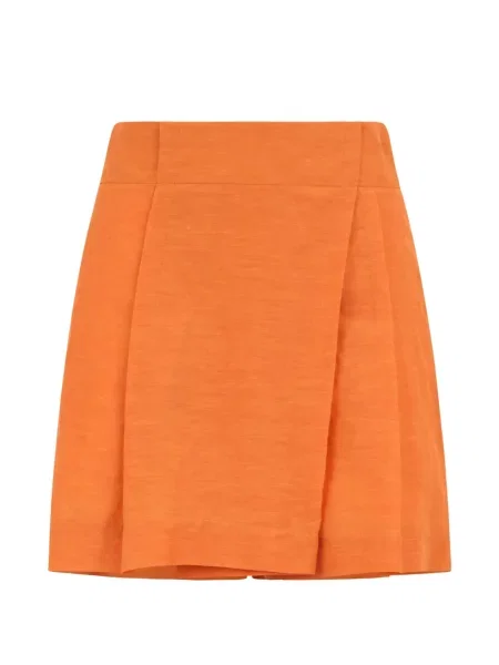 Fusta mini Alberta Ferretti plic portocaliu