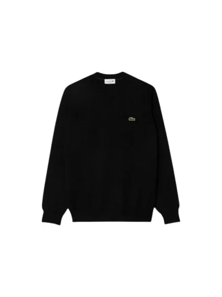 Sweter Lacoste wełniany czarny