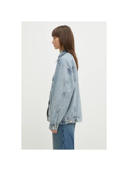 Anine Bing kurtka jeansowa Rory Jacket przejściowa niebieski