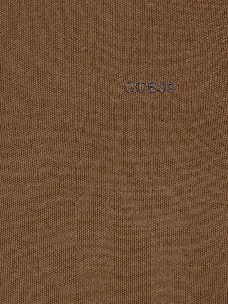 Πουλόβερ Guess lyocell καφέ