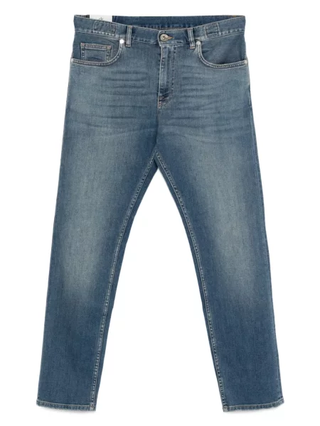 Džíny Eleventy s 5 kapsami modré