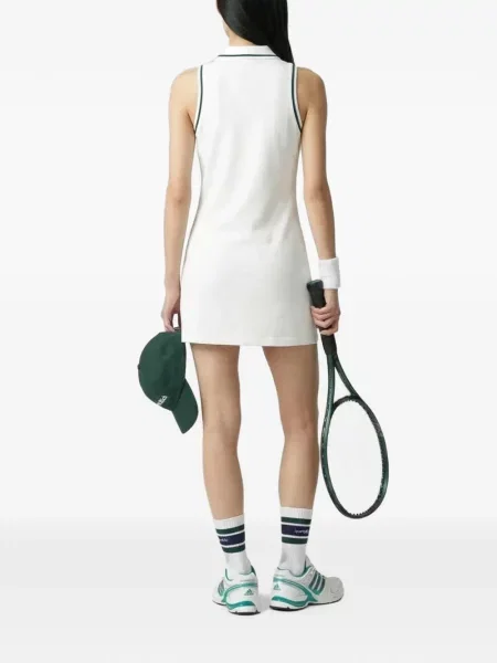Αμάνικη με κολάρο μίνι φόρεμα Sporty & Rich λευκό