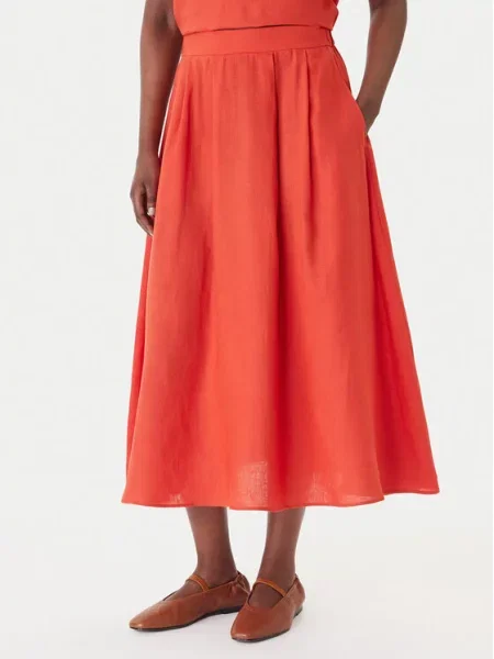 Marella Fustă trapez Biada roșu