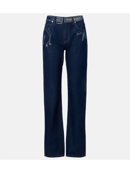 Blugi Jean Paul Gaultier cu imagine albastru