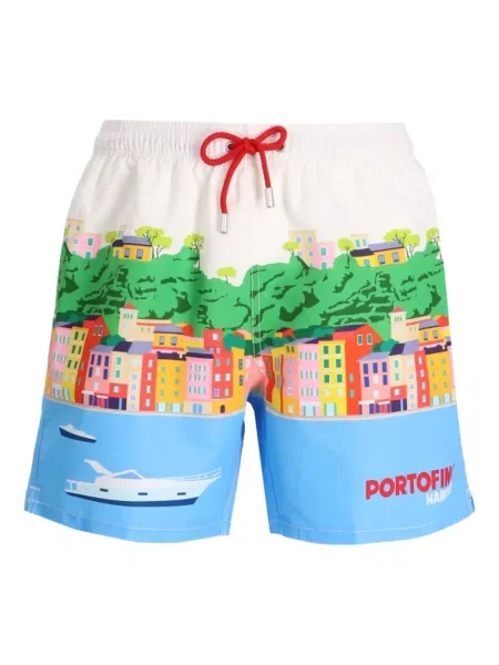 Slip de baie Mc2 Saint Barth cu imagine alb