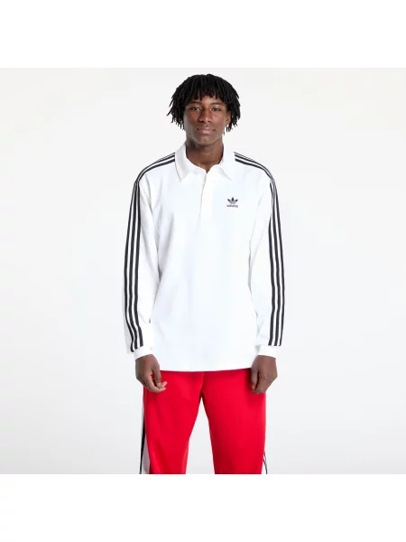 Тениска с дълъг ръкав Adidas Originals с принт бяло