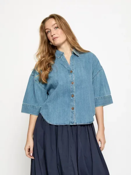 Peppercorn Top Noélle farmer kék