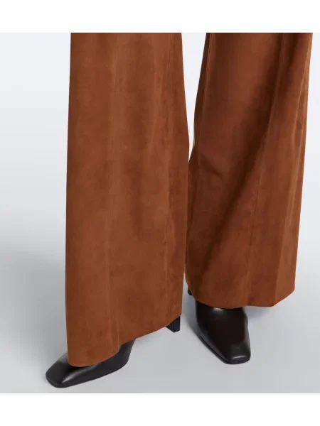 Pantaloni Arma din piele de căprioară maro