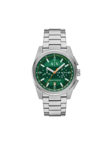 Armani Exchange Hodinky Parker Chronograph strieborná