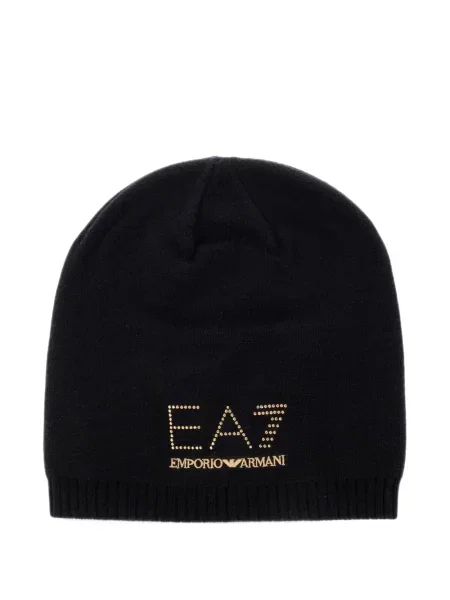 Fular Ea7 Emporio Armani cu autograf negru