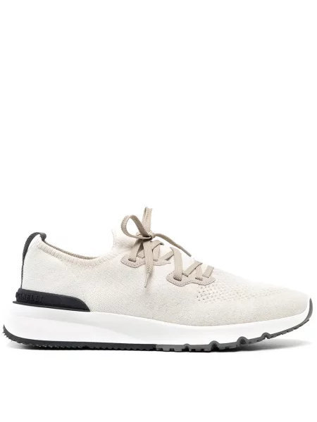 Sneakerși Brunello Cucinelli alb