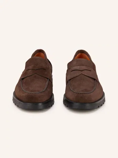 Santoni Penny Loafers Rock braun