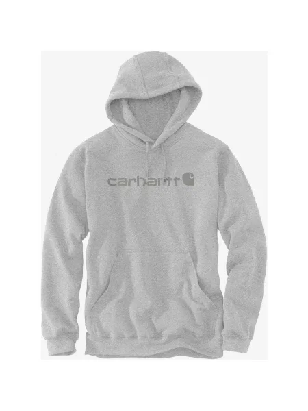 Bluza z kapturem Carhartt Marquette Logo jasnoszary XS szara
