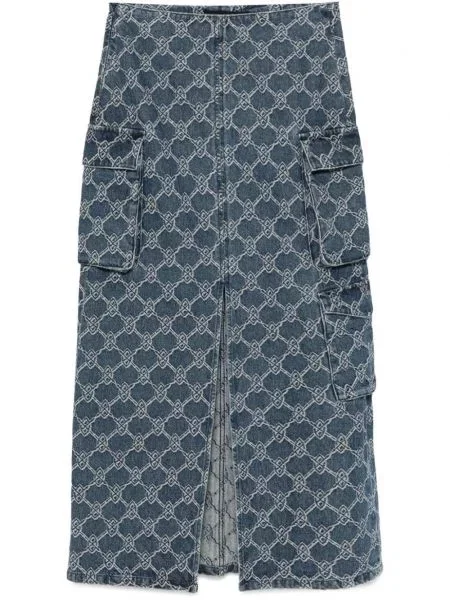 Maksi spódnica maxi Daily Paper niebieska