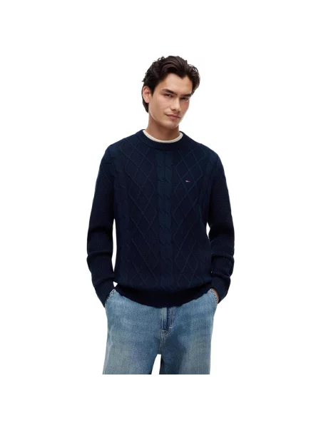 Sveter Tommy Hilfiger modrá