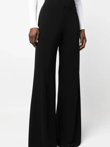 Pantaloni Alberta Ferretti evazate negru