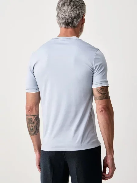 BOSS T-shirt H-Tessler niebieska
