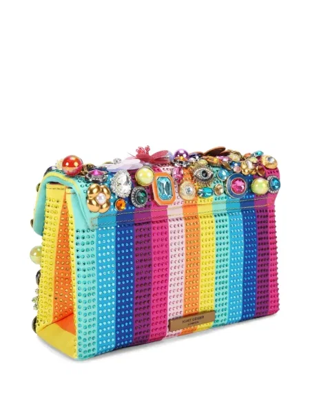 Кожена чанта Kurt Geiger London жълто