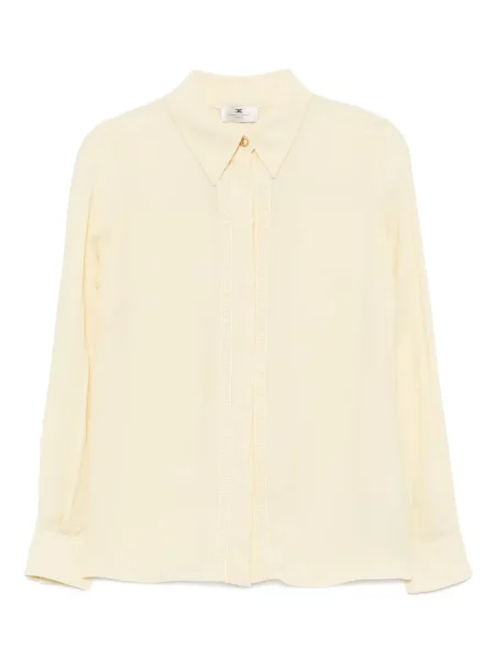 Cămașă Elisabetta Franchi cu broderie galben