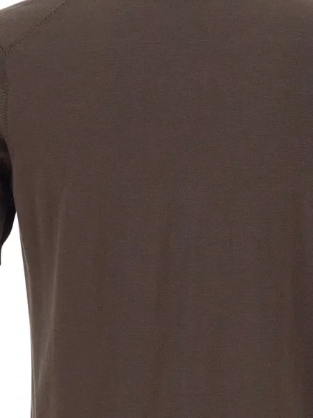 Tricou polo Kangra cu nervuri maro