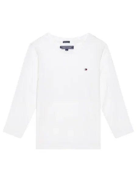 Tricou Tommy Hilfiger tricotate alb