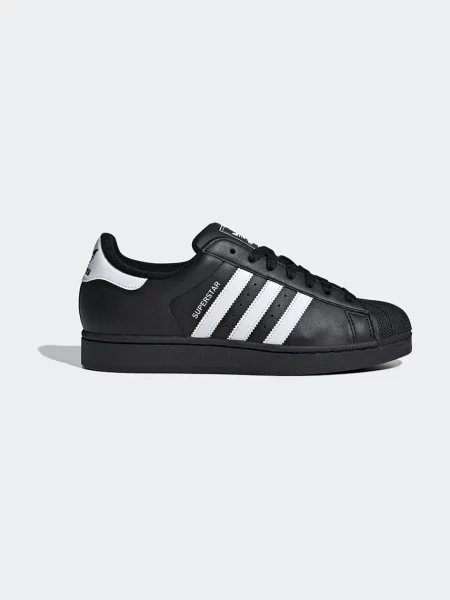 Шкіряні кросівки adidas Originals Superstar II чорний