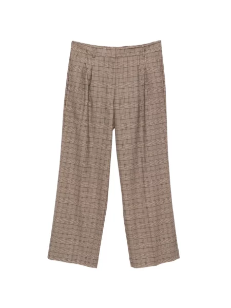 Pantaloni Aniye By în carouri maro