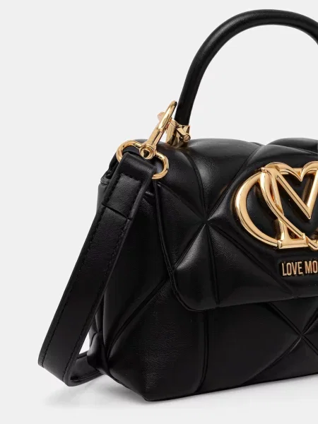 Love Moschino crossbody kabelka dámska z imitácie kože čierna