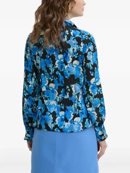 Cămașă Morgan cu model floral cu imagine albastru