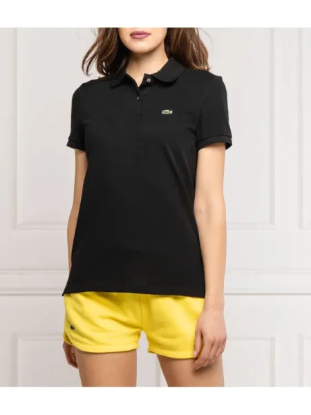 Lacoste tenisz póló | pique fekete
