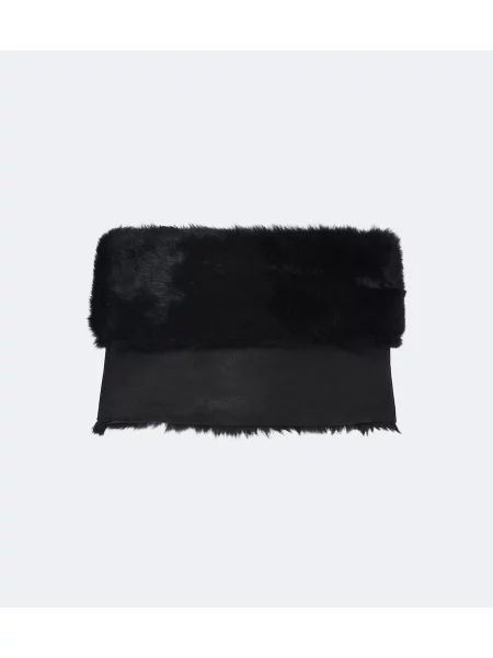 Top Gucci z owczej skóry czarny