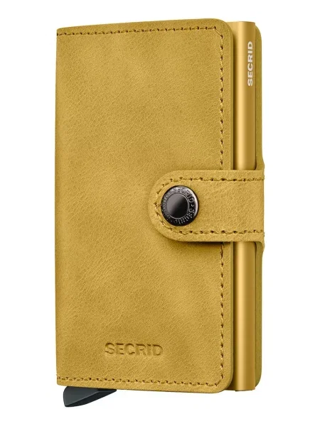 Secrid portofel de piele MV-Yellow galben