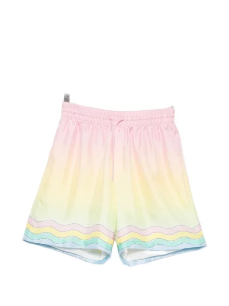 Pantaloni scurți Casablanca cu imagine cu gradient galben