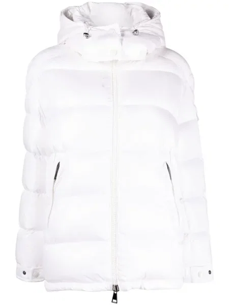 Geacă Moncler Maire cu glugă alb