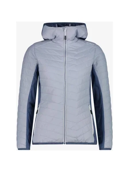 Kurtka CMP Hybrid Fix Hood z kapturem jasna niebieska