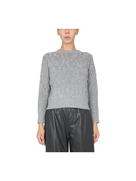 Sweter Fabiana Filippi wełniany szary