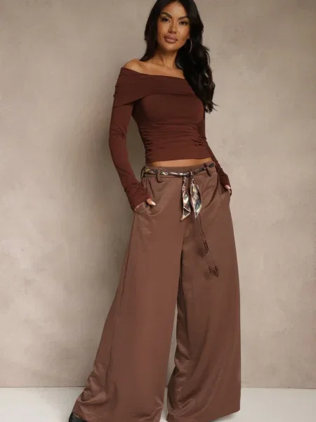 Pantaloni Tussema maro