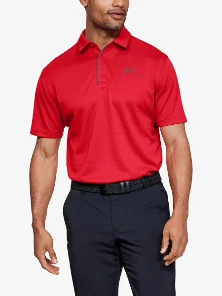 Polo majica Under Armour rdeča