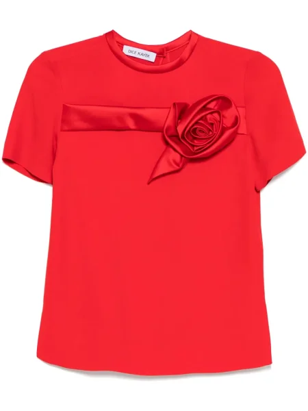 Tricou Dice Kayek cu broderie roz