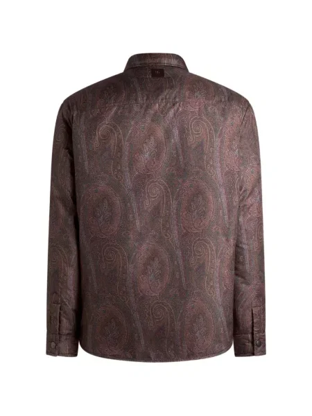 Cămașă Etro cu model paisley maro