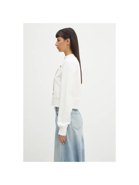 Palm Angels bluza Bear In Mind Crew z aplikacją biały