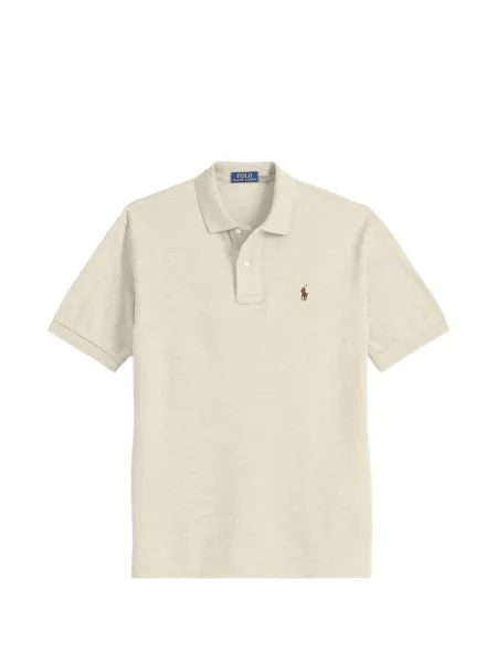 Tricou polo Polo Ralph Lauren cu glugă cu blană cu broderie roșu