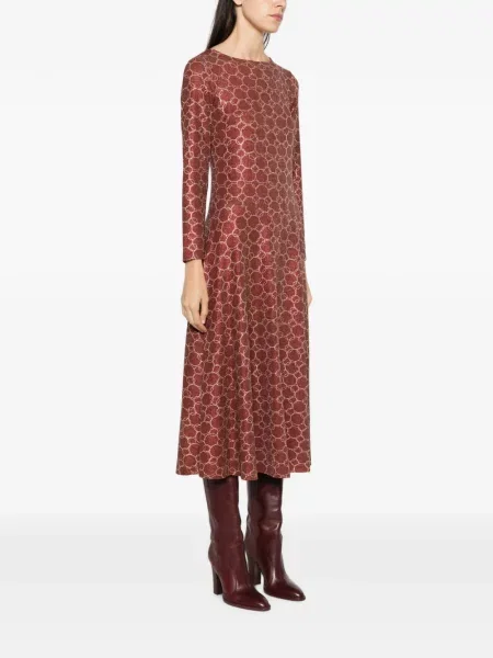 Lung rochie midi Siyu roșu