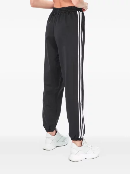 Pruhované krajkové pruhované tričko Adidas s vázáním šedé