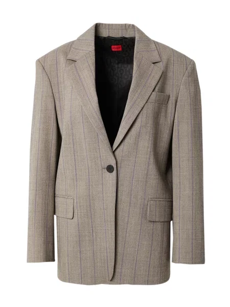 HUGO Blazer Agura mornarska / pikčasto rjava