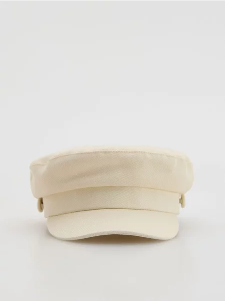 Reserved Șapcă cu cozoroc din galben-pal galben