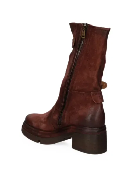 Botine A.s.98 din piele maro