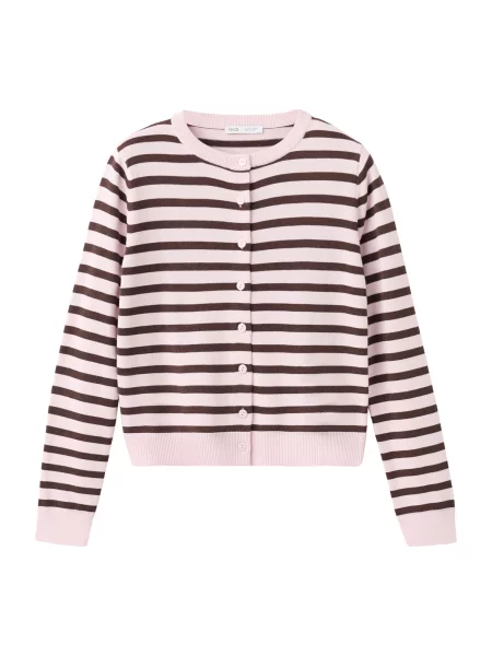 MANGO Pletena jopa DALTON temno rjava roza