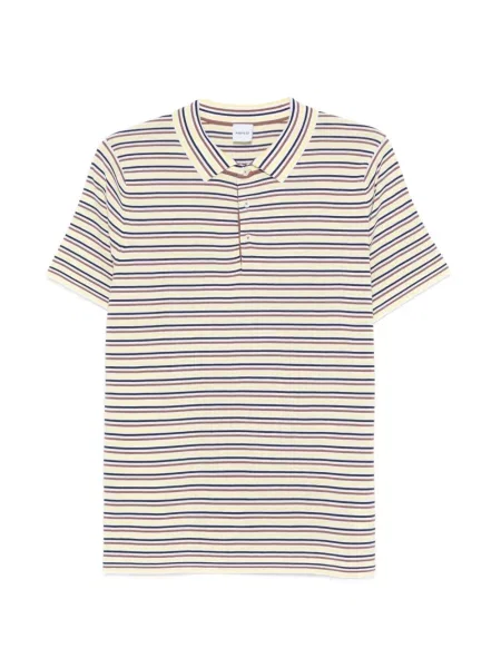 Tricou polo Aspesi cu dungi tricotate
