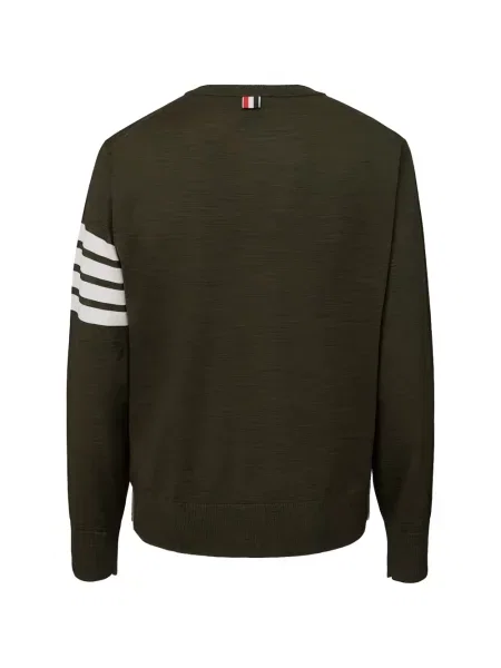 Pulover Thom Browne cu dungi verde